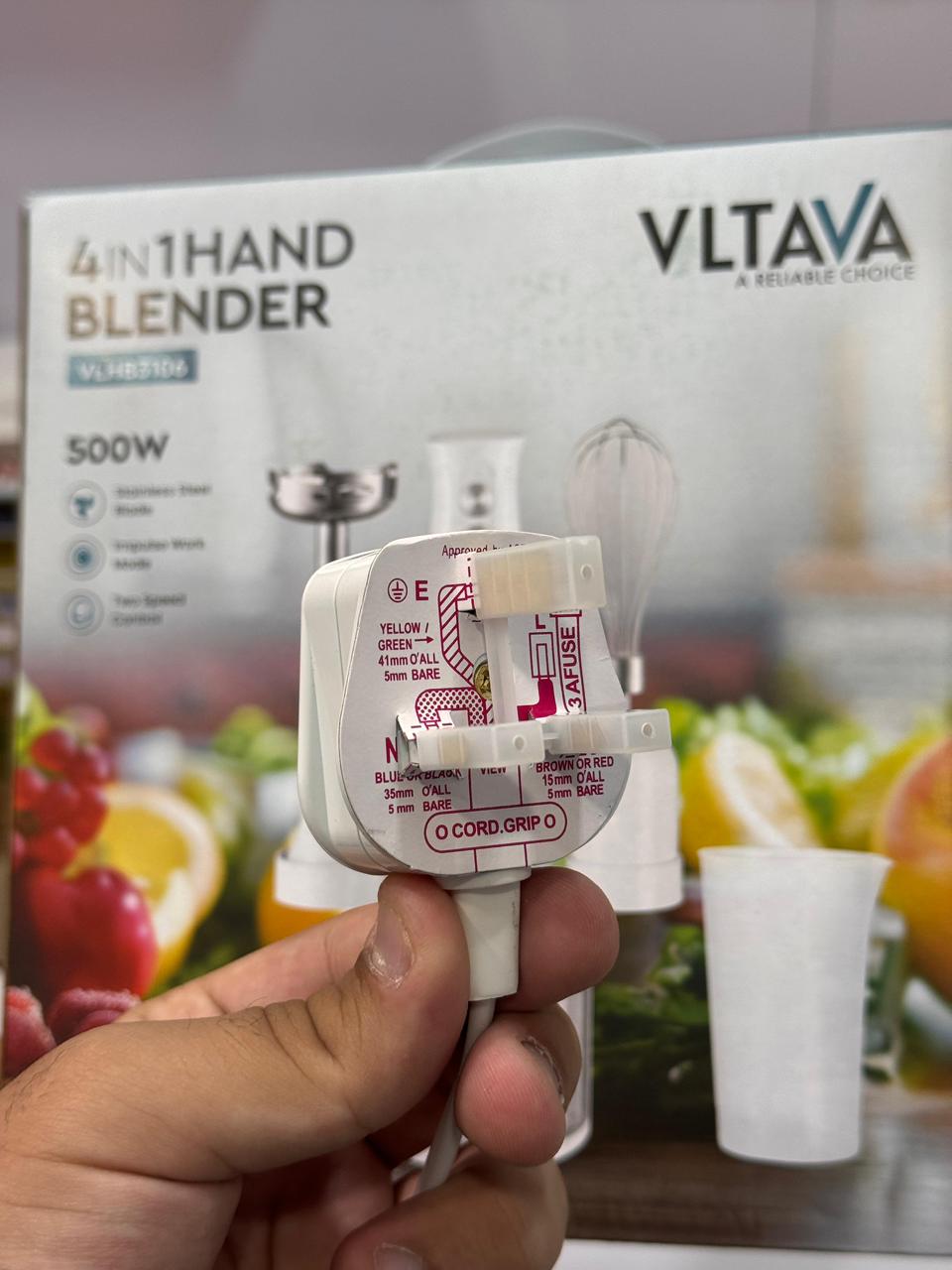 VLTAVA 4-in-1 Professional Hand Blender Set | 🌪️ 500W High-Power
