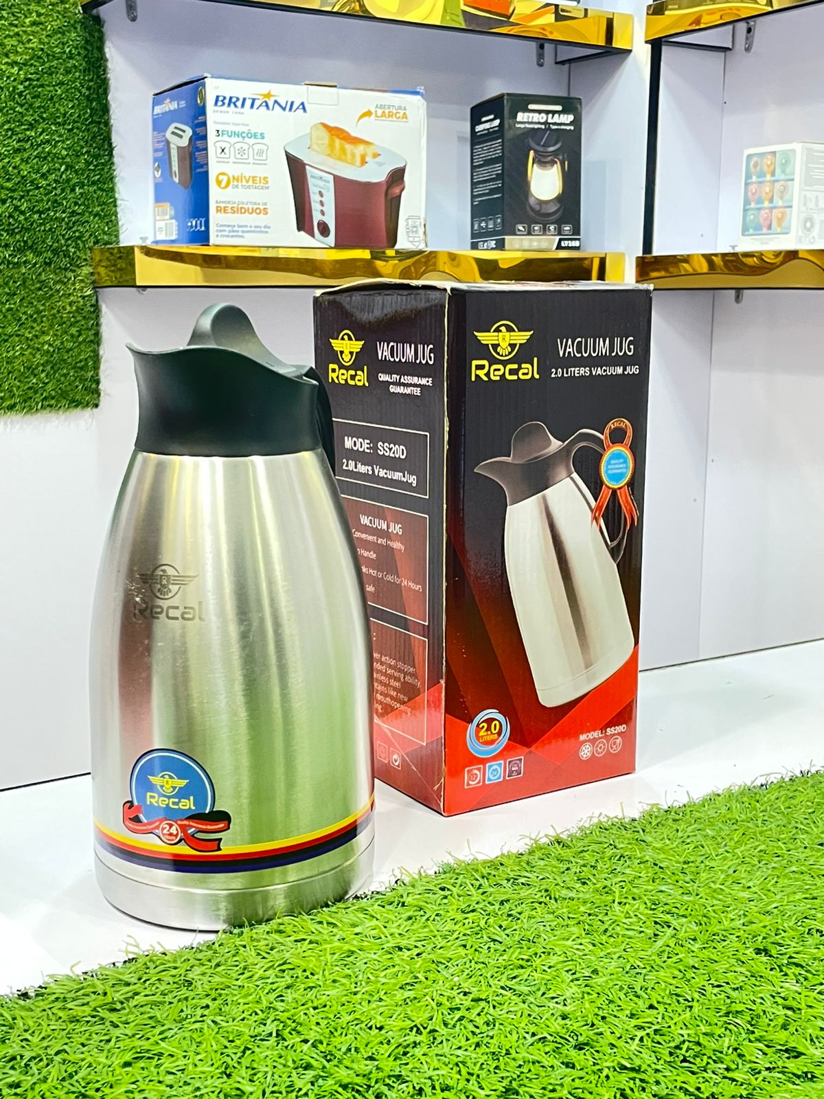 Recal Premium Stainless Steel Vacuum Jug | 🌡️ 24-Hour Thermal Retention Flask |