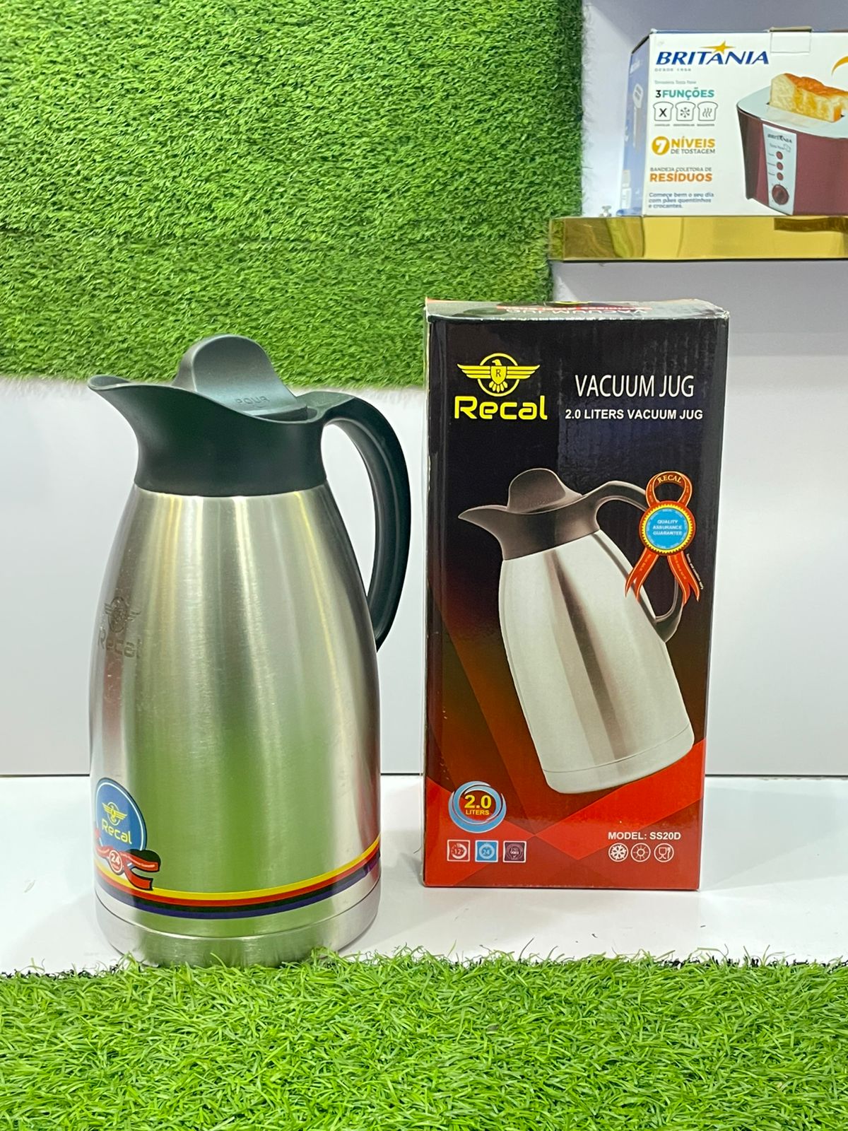 Recal Premium Stainless Steel Vacuum Jug | 🌡️ 24-Hour Thermal Retention Flask |