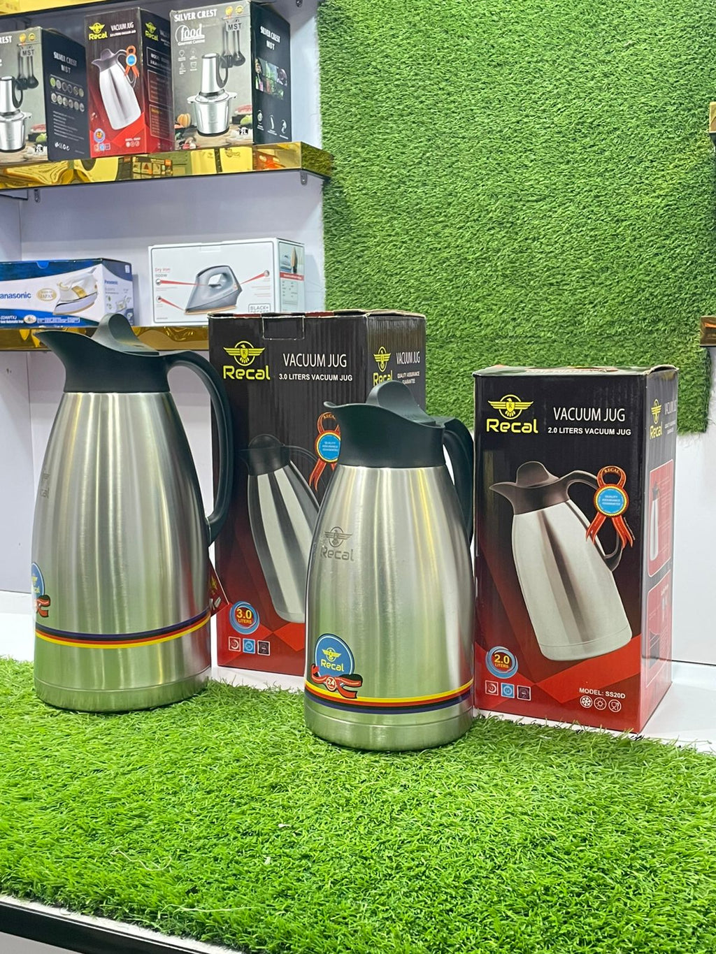 Recal Premium Stainless Steel Vacuum Jug | 🌡️ 24-Hour Thermal Retention Flask |