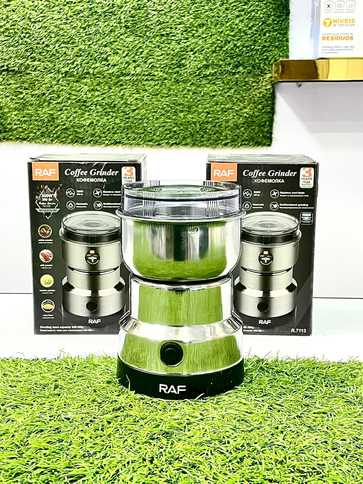 RAF 300W Professional Stainless Steel Electric Grinder