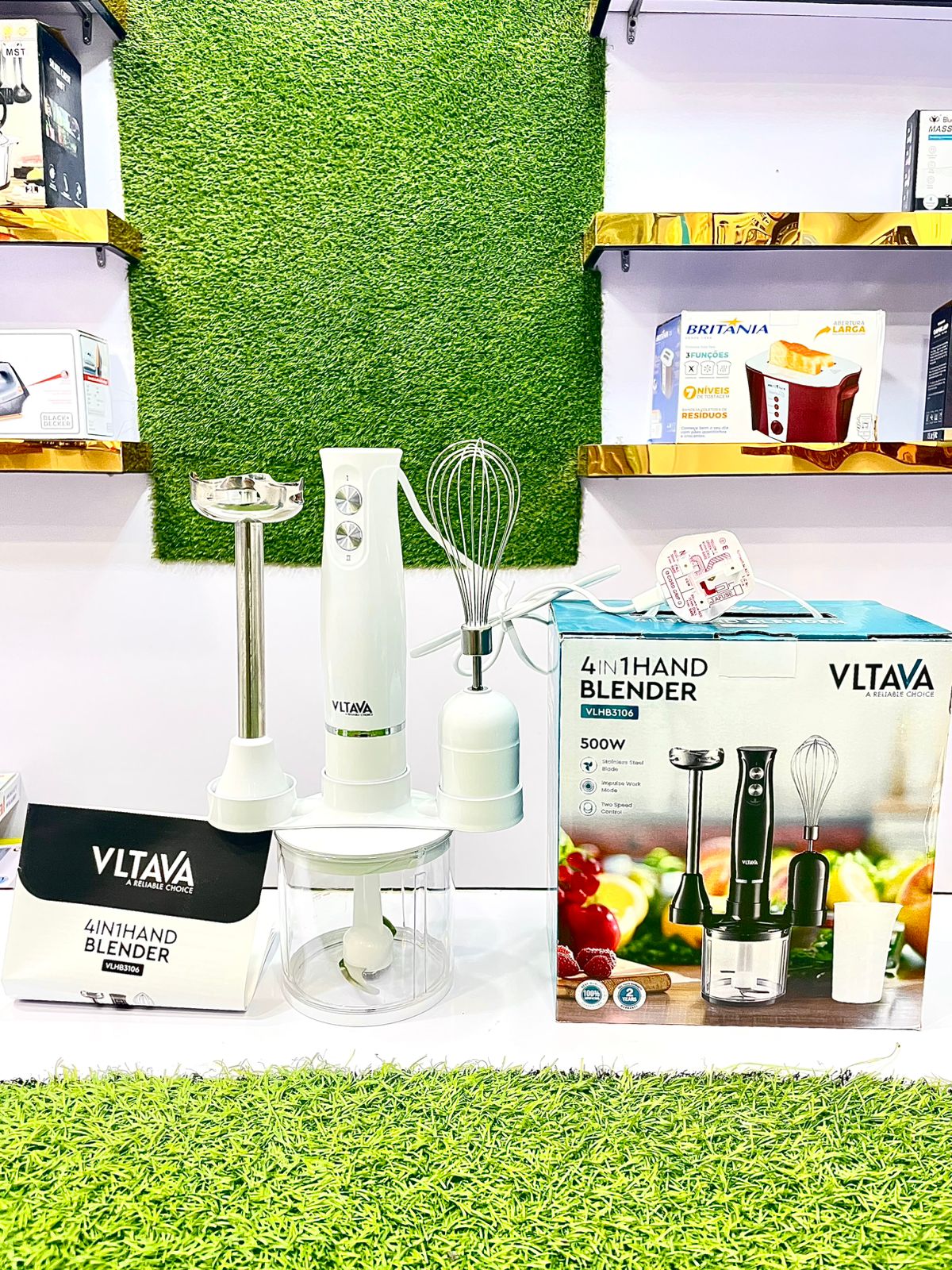 VLTAVA 4-in-1 Professional Hand Blender Set | 🌪️ 500W High-Power