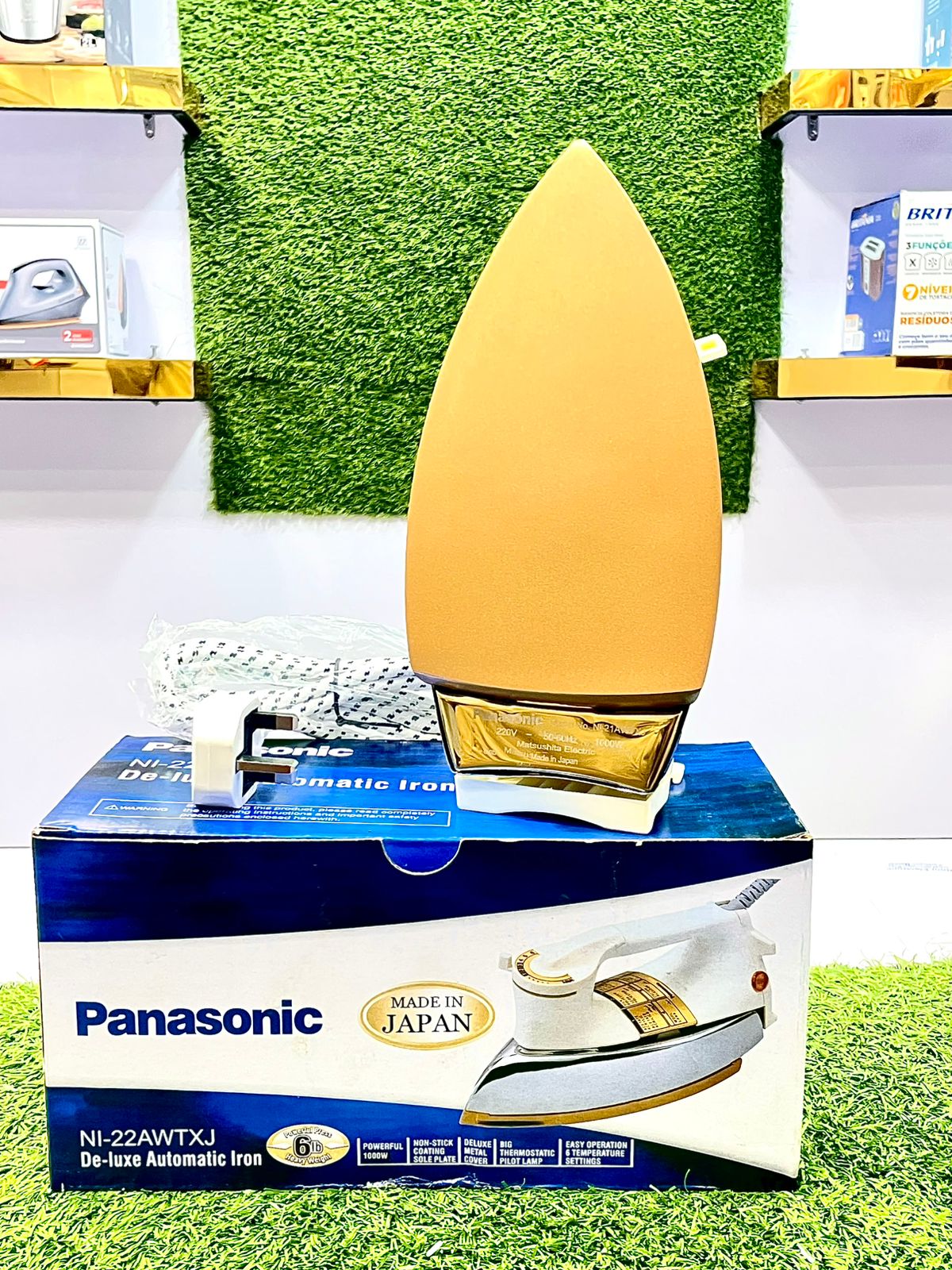 Panasonic Deluxe Automatic Iron – Non-Stick Golden Plate