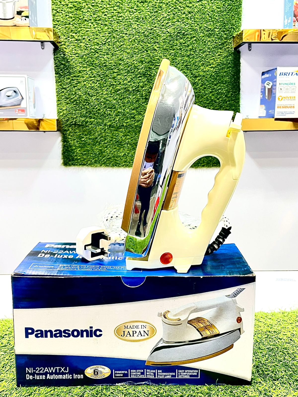 Panasonic Deluxe Automatic Iron – Non-Stick Golden Plate